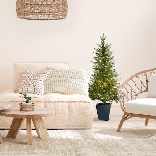 4.5ft. Pre-Lit Artificial Christmas Tree, Clear Lights